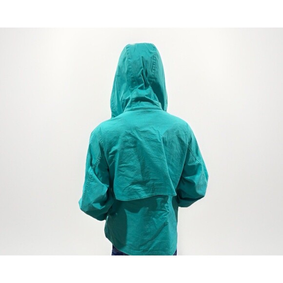 Dockers Pullover Half Zip Hooded Jacket Size M Blue Purple NWT Front Zip Pocket - Picture 3 of 8